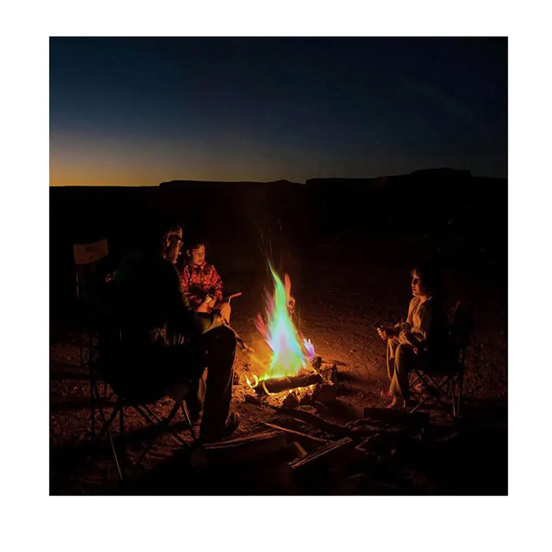 Color flame powder mysterious fire magician skill magic flame color change agent party beach bonfire party fireworks toy