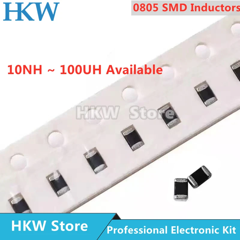 

50pcs 0805 2012 SMD Stack Inductor 47NH 68NH 100NH 1UH 2.2UH 4.7UH 5.6UH 8.2UH 10UH 12UH 15UH 18UH 22UH 33UH 47UH 68UH 100UH 10%