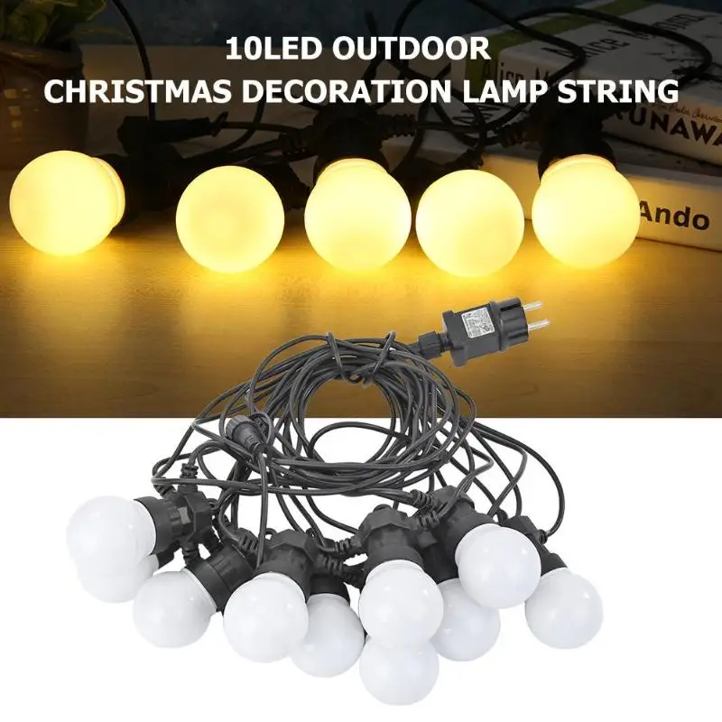 

10 LEDs String Fairy Garland Bulb Lights Holiday Lighting for Christmas Tree Uniform Soft and Non-dazzling Light Effect