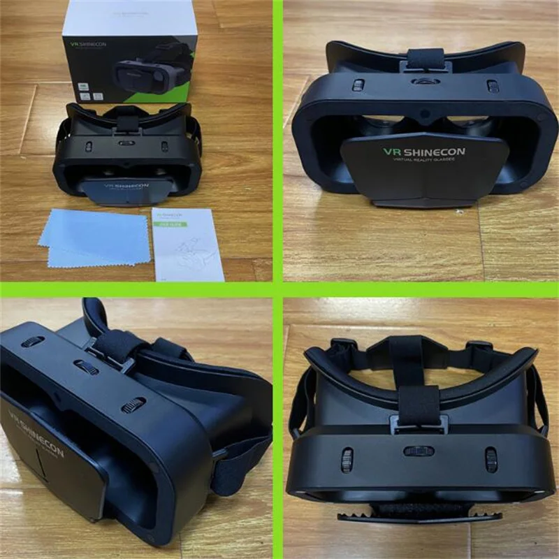 Occhiali VR per realtà virtuale 3D per smartphone cellulari per telefono Cuffie da 7 pollici Gioco per casco Wirth Real Viar Goggles Dispositivi Set di lenti - immagine 6