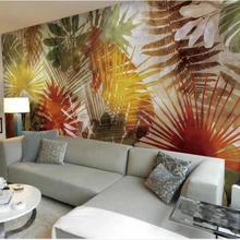 Diantu пользовательские фото обои 3d Фреска papel де parede Юго-Восточной Азии стиль пальмовых листьев художественная фреска фон обои