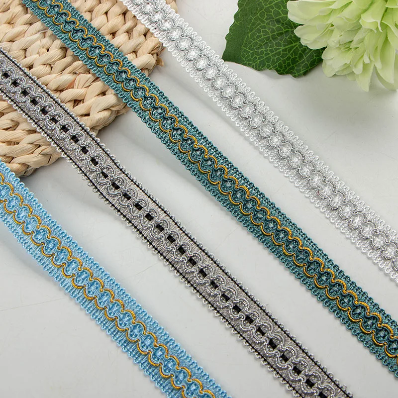 1M-Latest-Silver-Gold-Lace-Fabric-High-Quality-Ribbon-Curtain-Accessories-Clothing-Guipure-Green-Lace-Sewing