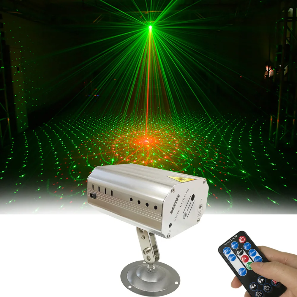 

Voice Control Music LED Laser Projector Stage DJ Disco Light Club Dancing Party Christmas Projector Stage Effect Lighting