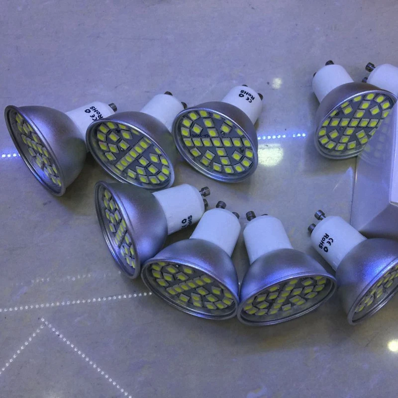 10X GU10 Bulb Lamp 5W LED Bulb Spot Light LED 29 SMD 5050 LED Lamp Super Bright 400-420LM Cold White AC195-240V
