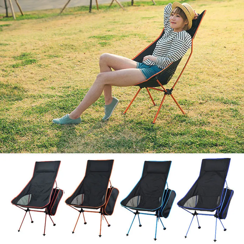 Outdoor Camping Chair Oxford Cloth Portable Folding Lengthening Ultra Light Travel Fishing Picnic Barbecue Beach | Мебель