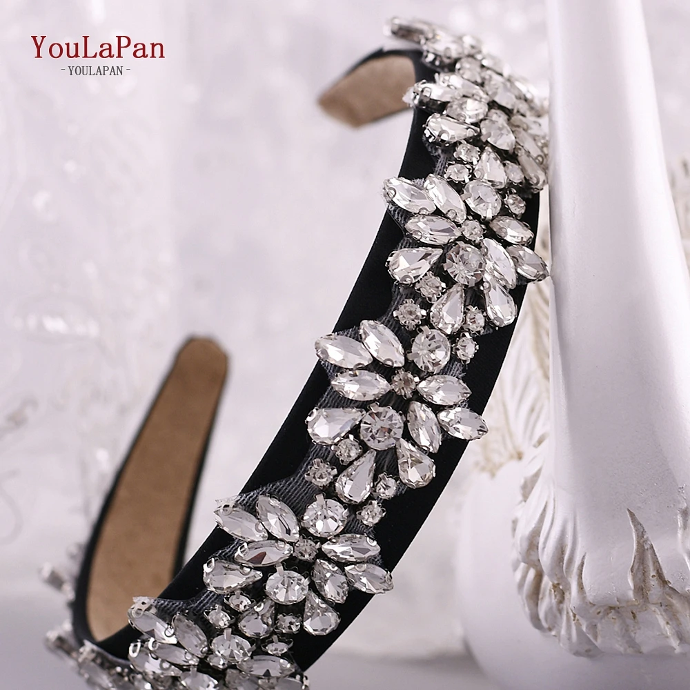 YouLaPan S269-FG, модные роскошные блестящие стразы, повязка на голову, свадебный камень, повязка на голову, женские аксессуары для волос, барокко, повязка на голову