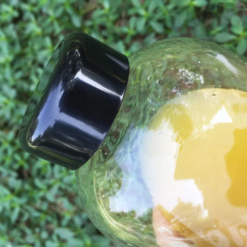 Портативная стеклянная бутылка для воды прозрачная чашка с буквенным принтом для спорта на открытом воздухе MF