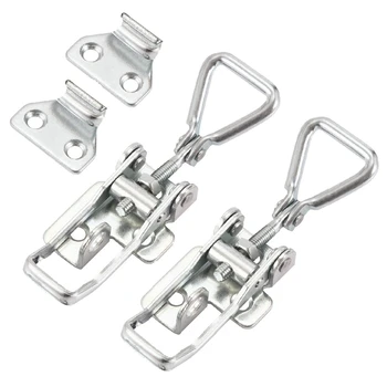 

2 PCS Toggle Latch Clamp with Keyhole and Movable Spindle,816Kg 1800 Lbs Holding Capacity