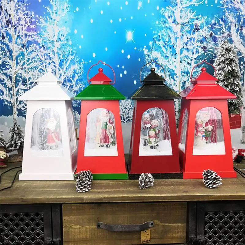 

1 PC Christmas Light Festive Snowing Effect Decorative Music Light Decoration Props Christmas Decoration Gift Without Battery