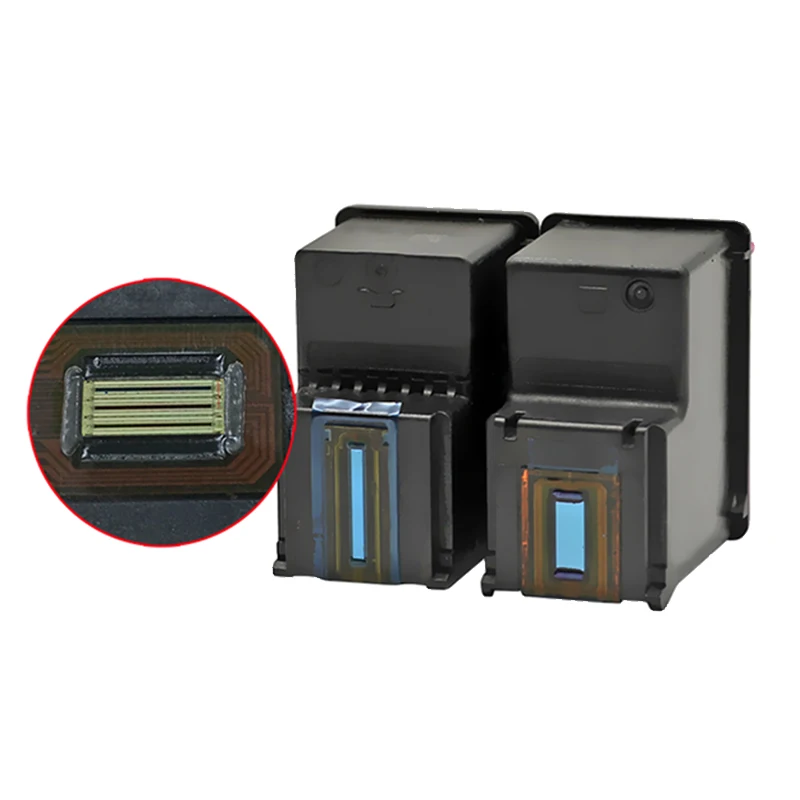 Совместимый картридж с черными чернилами на магните для HP 123 Deskjet 2130 2132 3630 3632 1110 1111