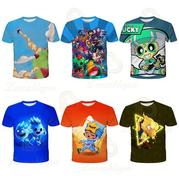 

Fashion New 2020 Game 3D Print Star Leon Kids Tshirt Gift For Child Shirt Boy Short Sleeve Tshirt Kids Tops