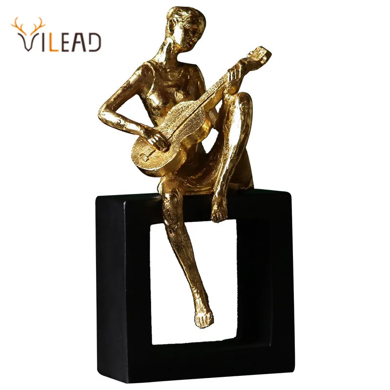 Современные креативные Статуэтки-музыканты VILEAD флейта для скрипки гитары