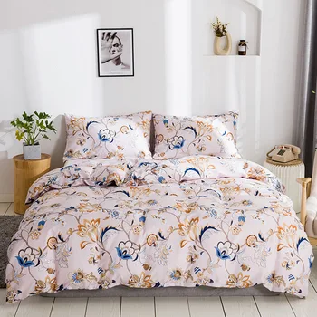 

2/3pcs Duvet Cover Set Flower Vine Pattern Comforter Cover Single Double Full Queen King Sizes