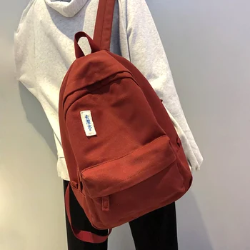 

Fashion Women Backpack For School Teenagers Black School Bag Female Bookbag Girl Canvas Backpack School Bag