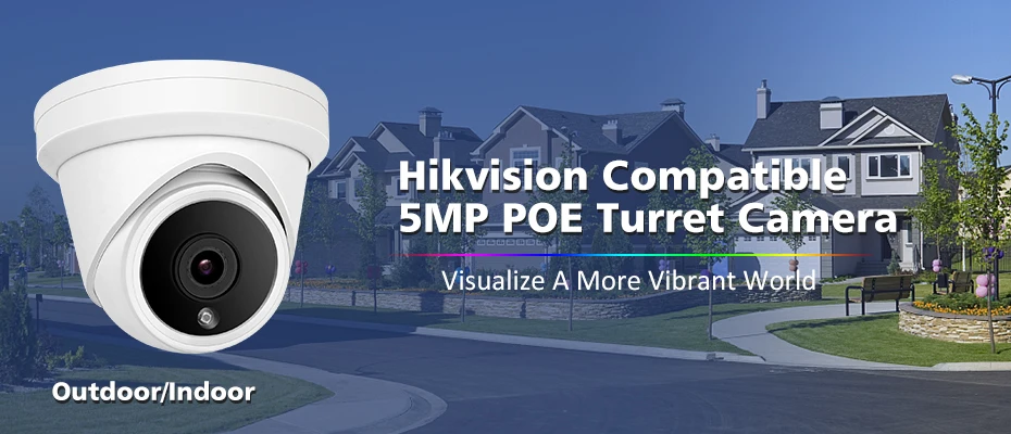Совместимые Hikvision сети видеонаблюдения ip-камеры с питанием по POE 5MP револьверная наружная камера безопасности с 30M IR