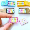 NEW 1:12 Miniature Macaron 1PCS Alloy Box+ 10pcs Mini Macaron for Blyth Barbies OB11 1/6 BJD Dollhouse Kitchen Play Toys 1