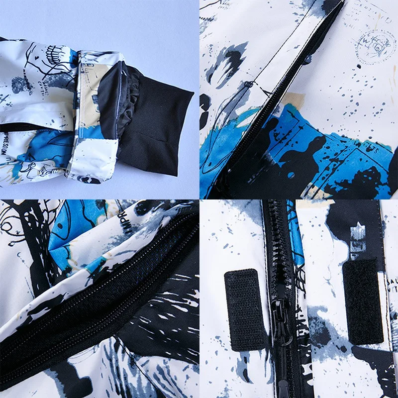 MUTUSNOW Ski Suit Men Winter Warm Snow Jackets and Pants Windproof Waterproof Ski Equipment Snowboard Jacket