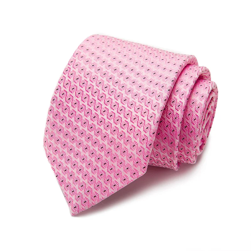 Розовый цветочный 7,5 см галстук Hanky запонки набор мужские шелковые золотистые галстуки для мужчин формальные мужские галстуки Свадебные вечерние галстуки жениха
