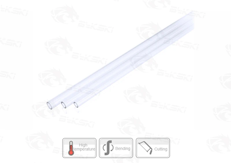 BYKSKI 4 шт./лот жесткие/PMMA/PETG трубки прозрачные жесткие трубы(OD12mm/OD14mm/OD16mm)+ 2 мм толщина+ 50 см длина