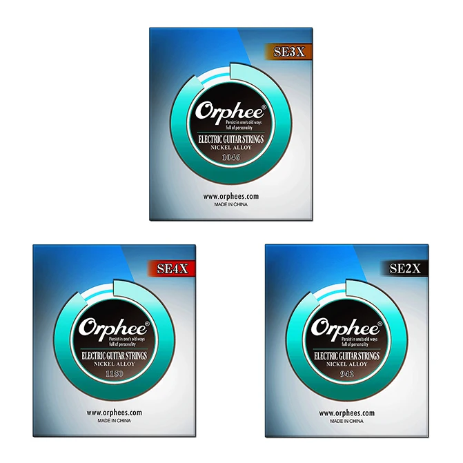 Orphee гитарные струны Orphee SE серии покрытые никелем Струны для электрогитары SE2X