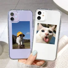 Cat-Case Cover Shockproof 12pro iPhone 11 Silicone Fundas 6s-Plus for Mini 12-Xr Cute