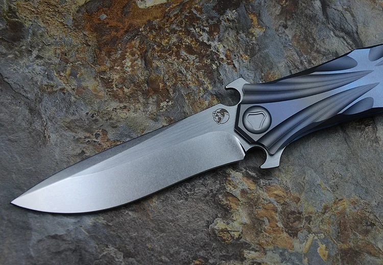 Титановый плавник VENOM Kevin John T series M390 складной нож керамический шариковый