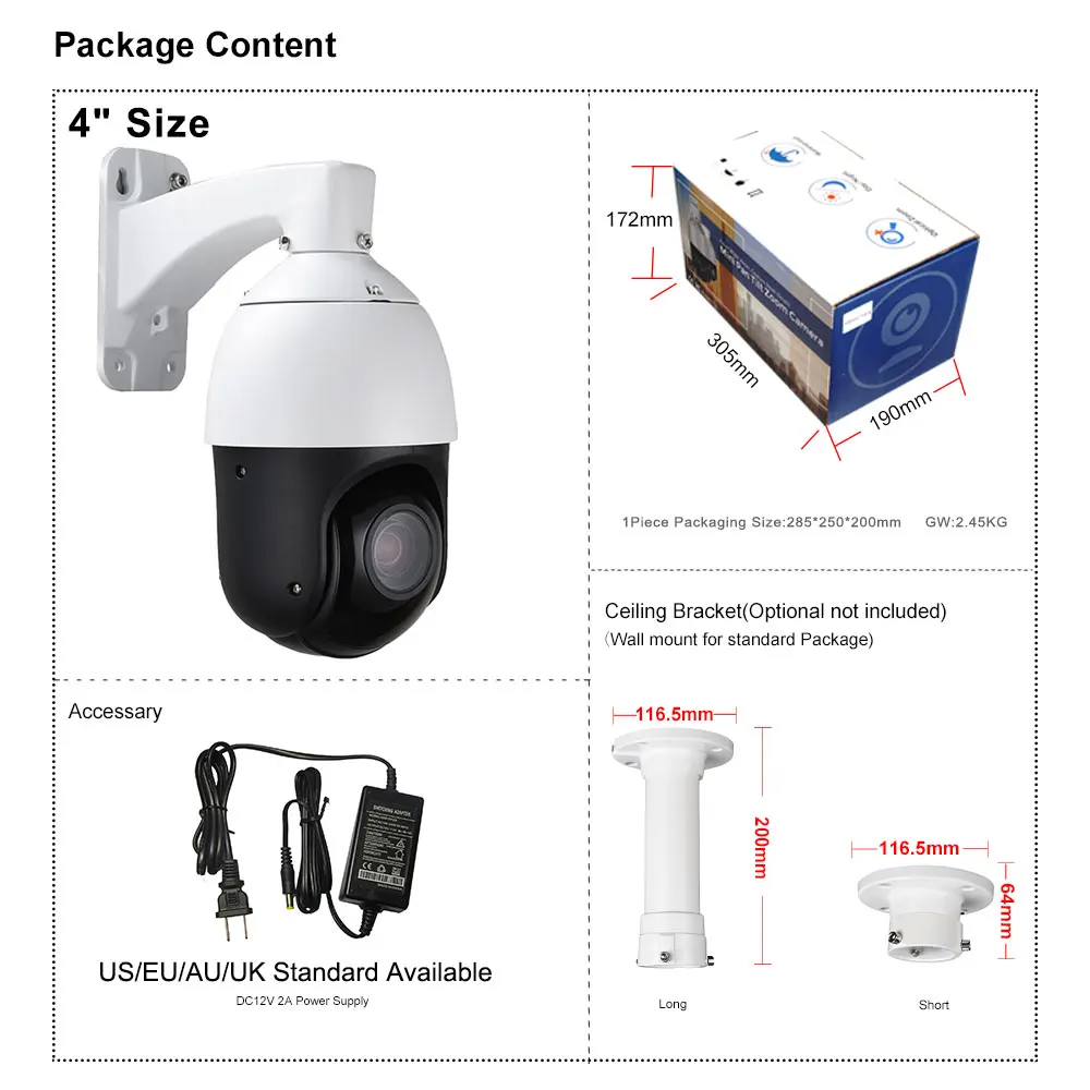 Ir Control Ahd Speed Ptz 5