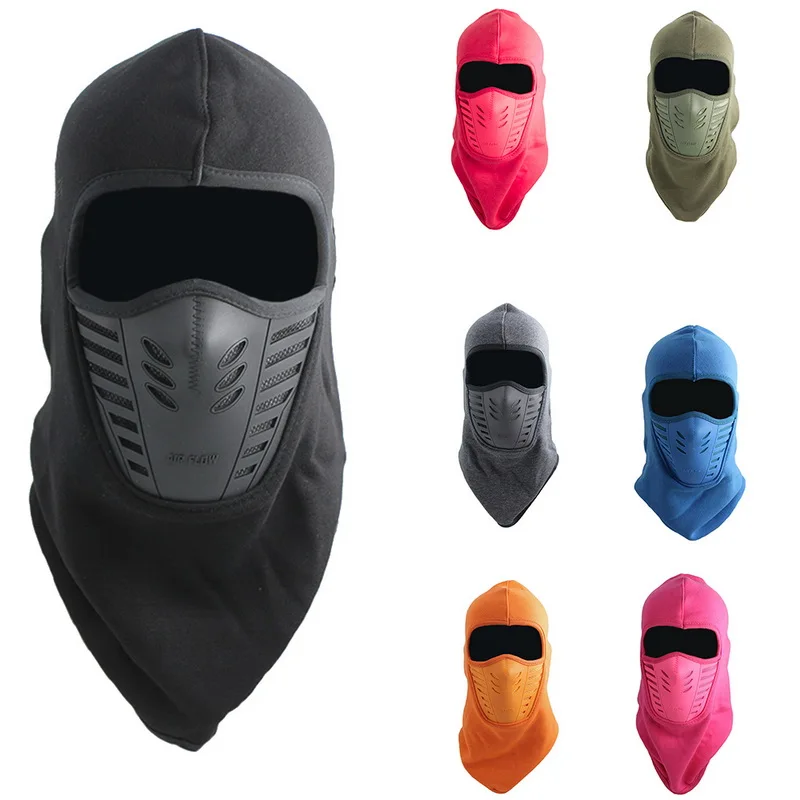 

2019 New Winter Fashion Unisex Fleece Windproof Mask Hat Protect Face and Neck Cap Ear Warmer Ski Helmets Head Masks