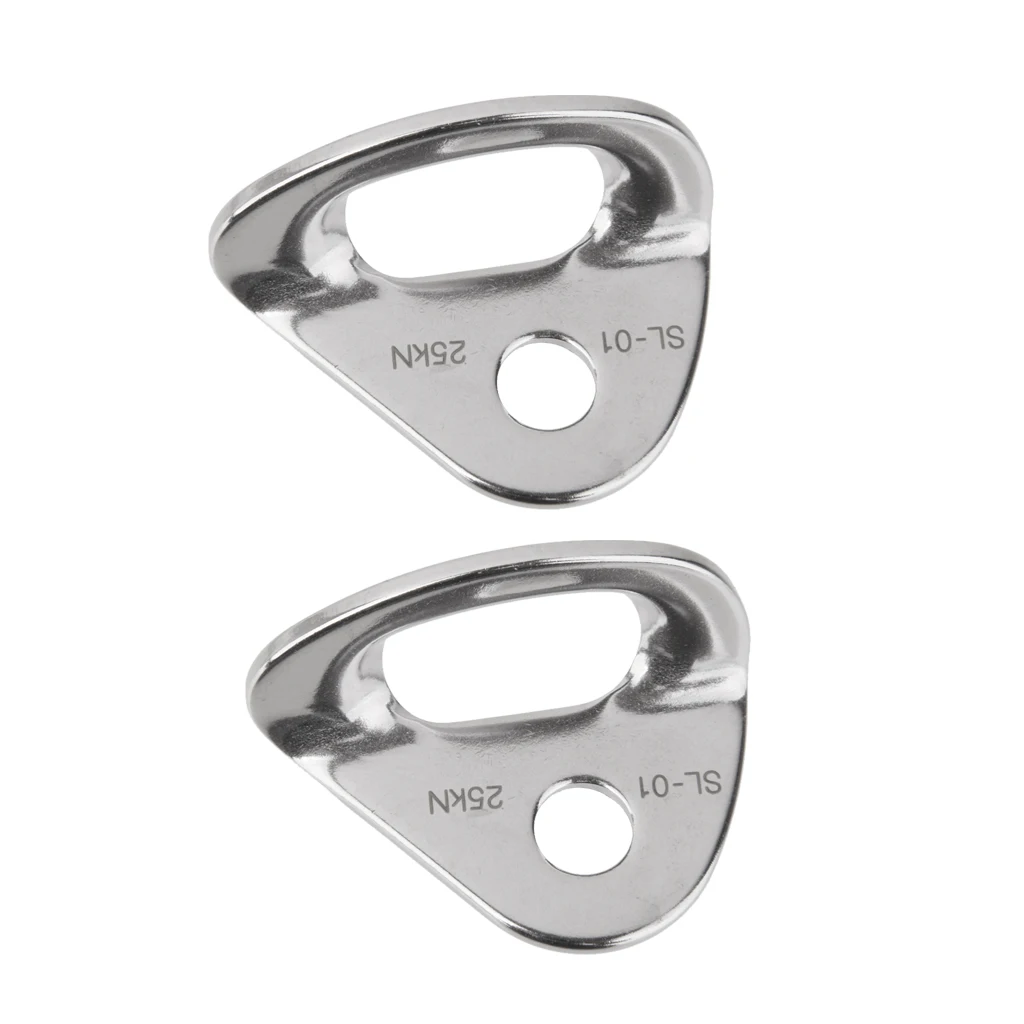 

2 Pieces Stainless Steel Bolt Hanger for Mountaineering Rock Climbing