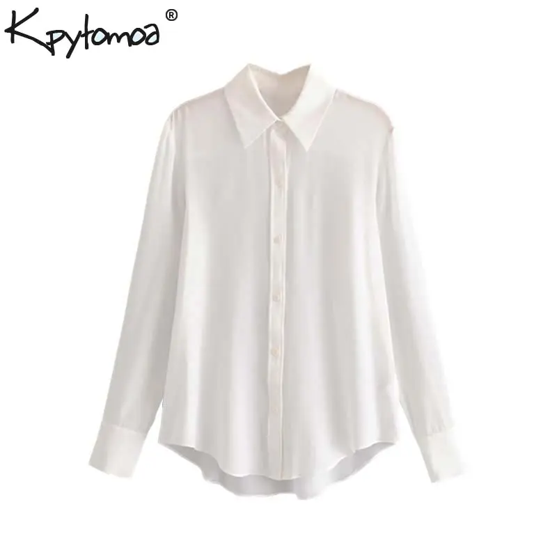 

Vintage Stylish Office Lady Basic Solid Irregular Tops Women Shirts 2019 Fashion Lapel Collar Long Sleeve Elegant Blouses Blusas