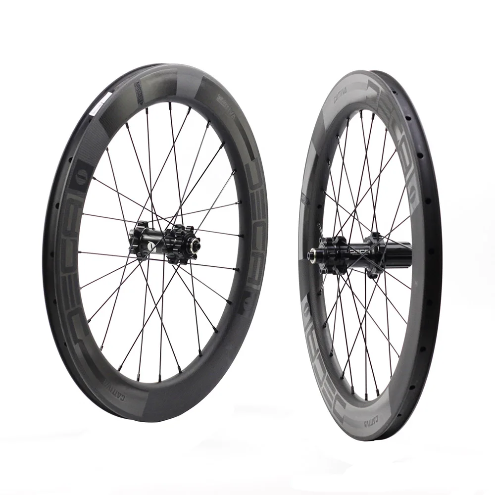 JAVA DECA Углеродные колеса 451 2" 1 1/8" 22in дисковый тормоз 50 мм клинчер для NEO FIT Blast Minivelo складной велосипед колесная - Цвет: DECA 451