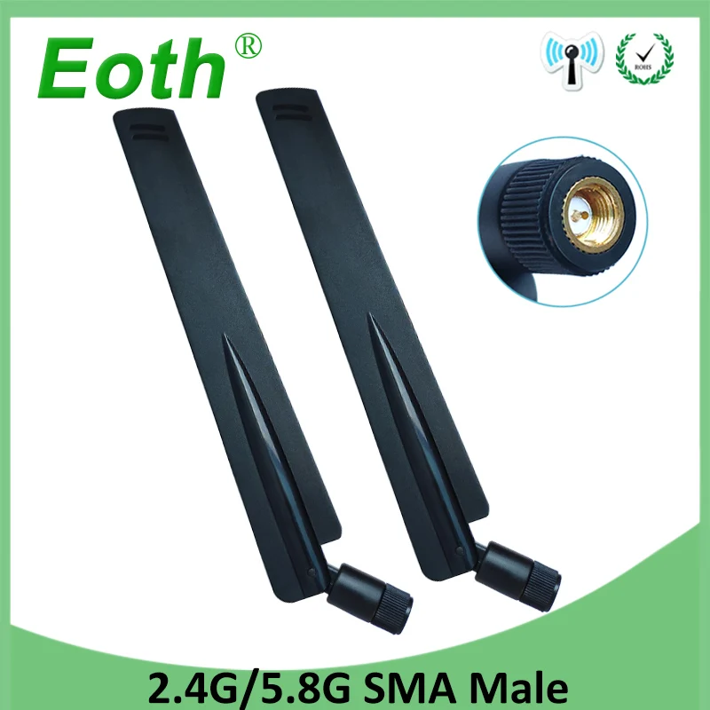 

5pcs 2.4GHz 5.8Ghz 5G Antenna SMA male 8dBi wifi Antenna Dual Band Omni-Directional WI FI antena aerial wireless router