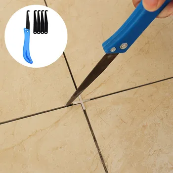 

1set Tile gap repair tool Hook Knife for Building home improvement Floor wall Cleaning Removal Grout Construction Hand Tools