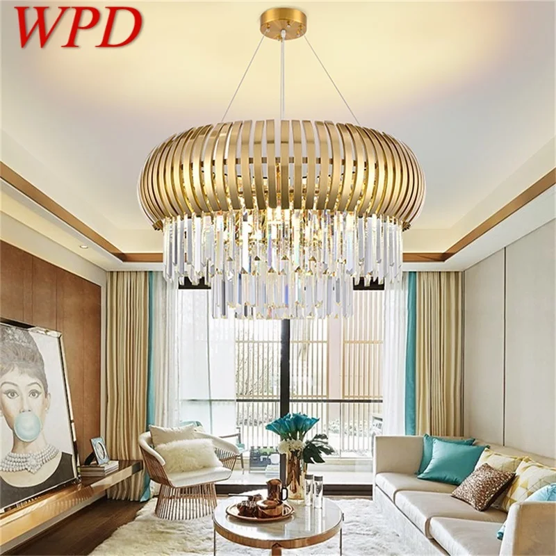 

WPD Modern Crystal Chandelier LED Home Decorative For Living Room Dining Room Villa Duplex