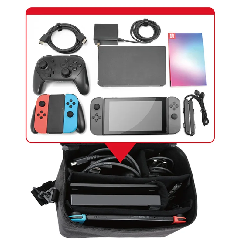 PG-9179 для nintendo Switch сумка для хранения хост сумка-мессенджер многофункциональная EVA сумка, чехол для переноски для NS NAND Switch IPEGA Box