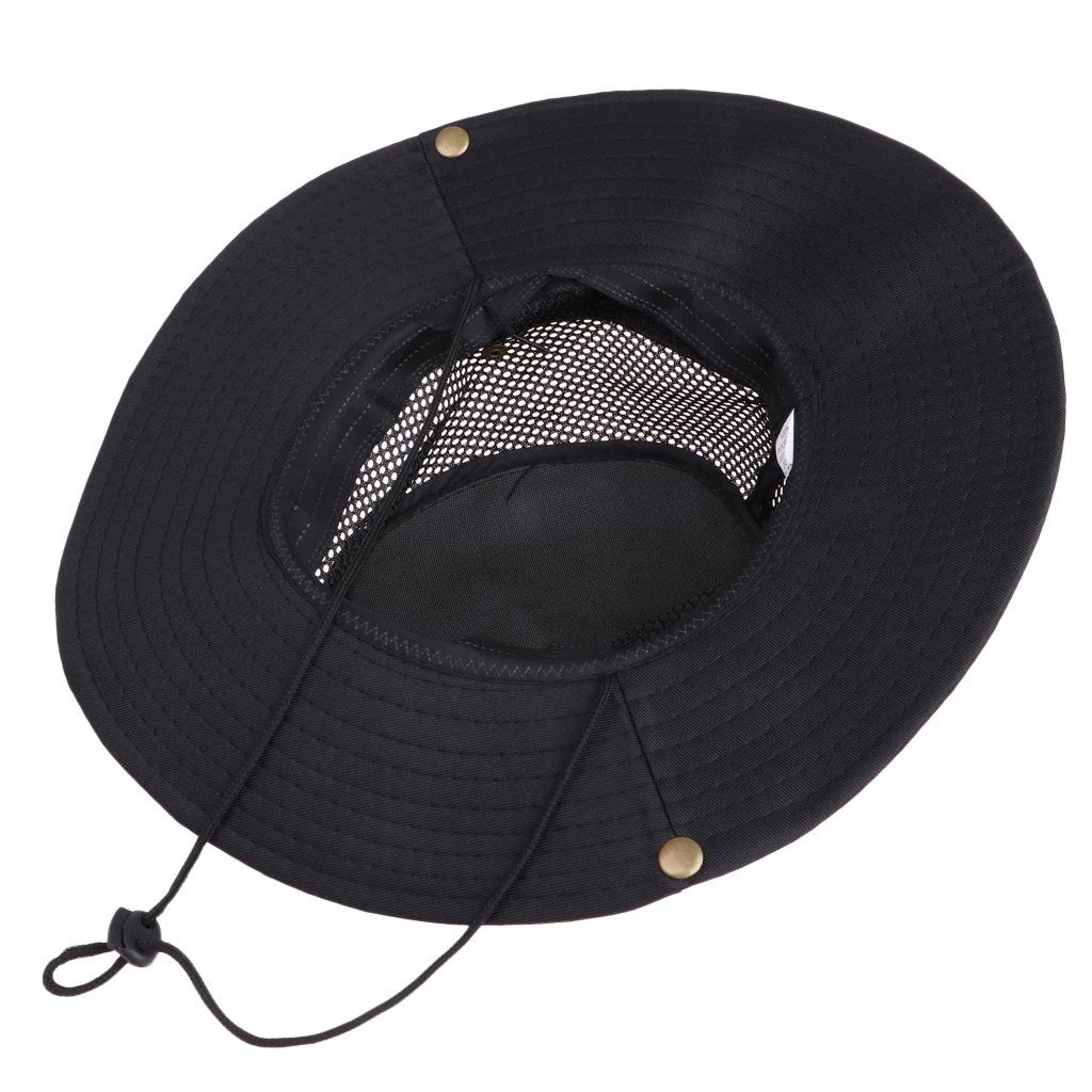 Outdoor Sun Protection Wide Brim Bucket Hat Breathable Boonie Cap for Fishing Boating Hunting Hiking Camping