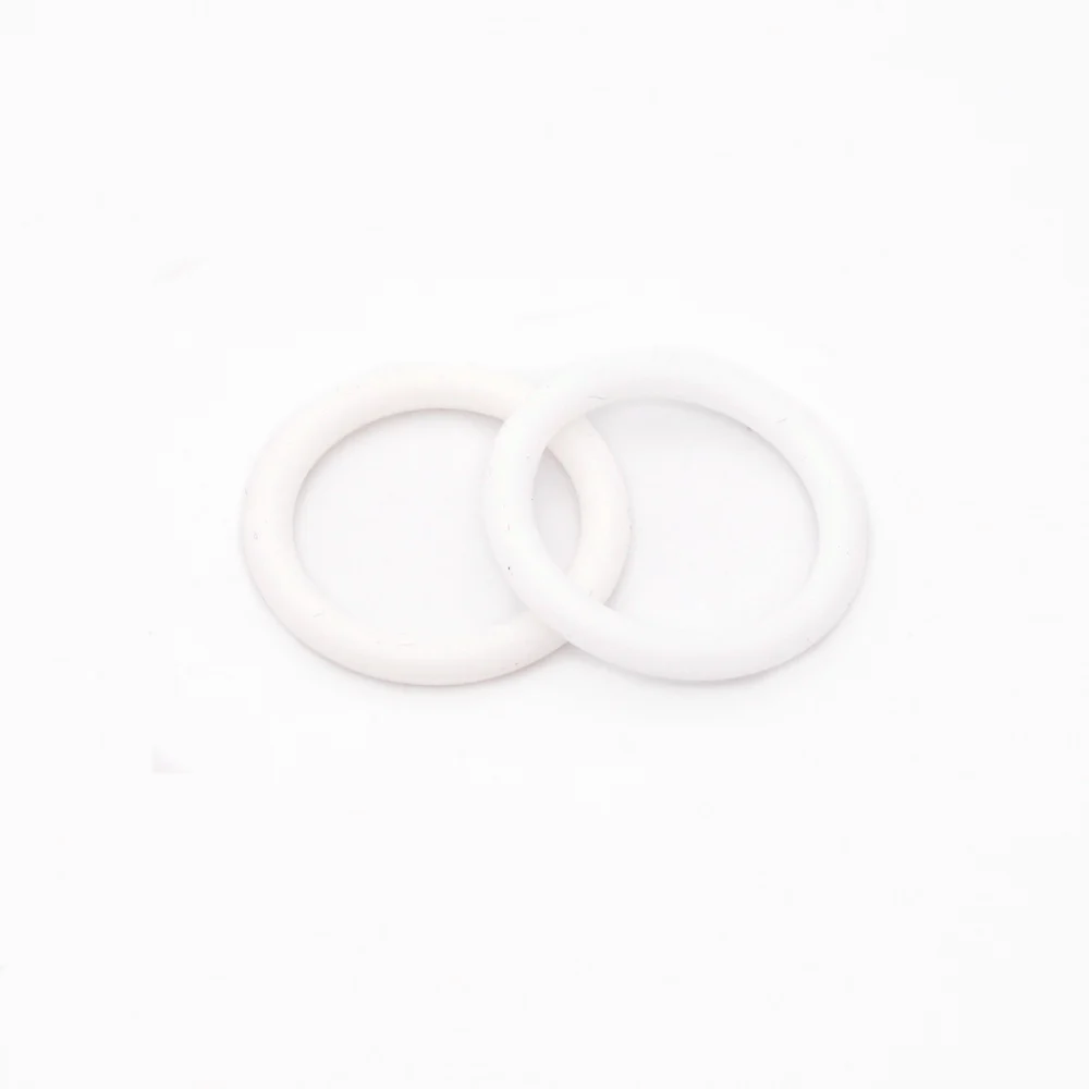 5 шт. без БФА, силиконовый адаптер уплотнительные кольца внутренний размер 21,5 мм подходит для ребенка NUK MAM для соски-пустышки с зажимом Chupeta держатель Силиконовое кольцо - Цвет: White