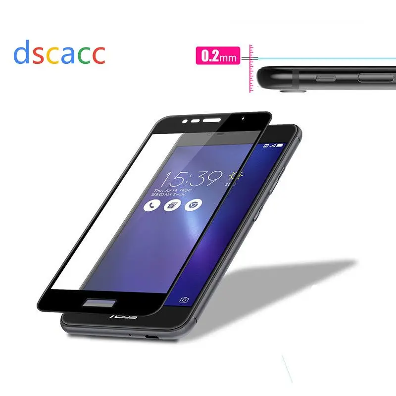 dscacc Full covered Tempered Glass Screen Protector For ASUS zenfone ZC553KL/ZE553KL/ZE552KL (NOT 3D Curved) 100pcs | Мобильные