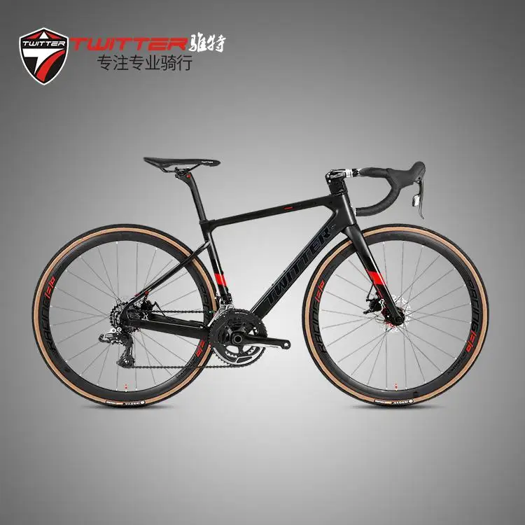 

Carbon Road Bike TWITTER STEALTHpro 700c Complete SRAM Rival Group 22 speed inner Cable full Carbon T1000 Aero Racing Bicycle