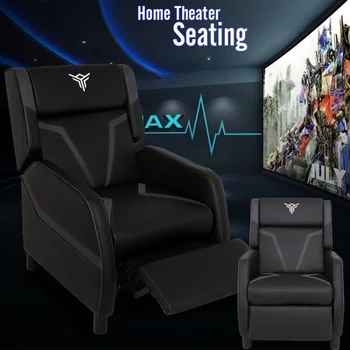 

Massage Video Gaming Sofa Chair Computer Theater Reclining Seat Footrest Home US