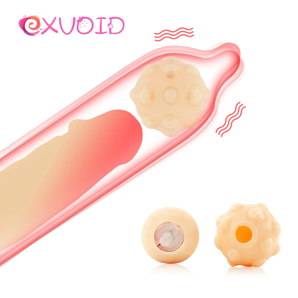 Многоразовый вибратор EXVOID для увеличения пениса удлинитель шарик насадка на