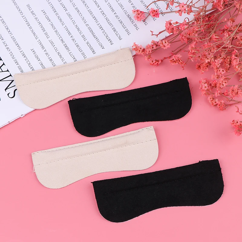 1 Pair Soft Fiber Back Heel Pads for High Heel Shoes Grip Adhesive Liner Foot Care Cushion Insert Pads Insoles