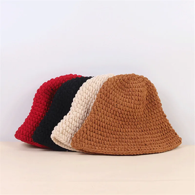 Autumn and winter new style solid color Bucket Hat Fisherman Hat outdoor travel hat Sun Cap Hats for men and Women 04