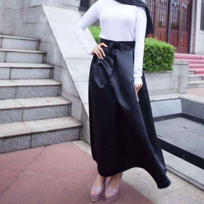 Юбки размера плюс Faldas Mujer Moda abaya Дубай Турецкая длинная Плиссированная юбка макси с высокой талией женские юбки