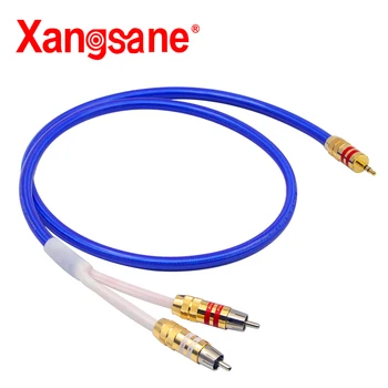 

Xangsane Hifi 3.5mm to 2RCA Cable Hi-end 4 core oxygen-free copper Silver-plated 3.5 Aux to Dual RCA Audio Cable