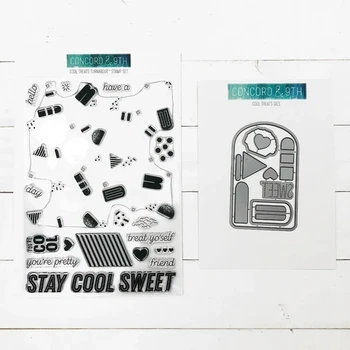 

Popsicle Metal Cutting Dies and stamps Talk box Stencils for DIY Scrapbook Photo Album Paper Card Decorative