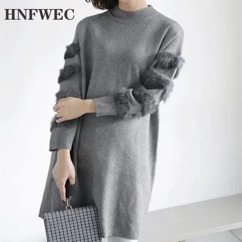 

2020 New Autumn and Winter Korean Style Pullovers Sweaters Wild Solid Color Sweaters Female Long-sleeved V206