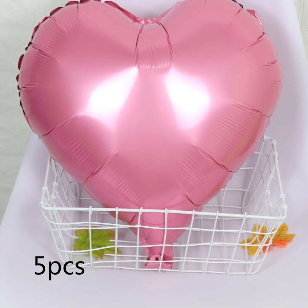 pink foil heart 1" золотистый, серебристый, металлический латексный воздушный шар 18 30 40 50 60 70 лет Номер День Рождения вечерние украшения для взрослых фольги воздушный шар подарок - Цвет: pink foil heart