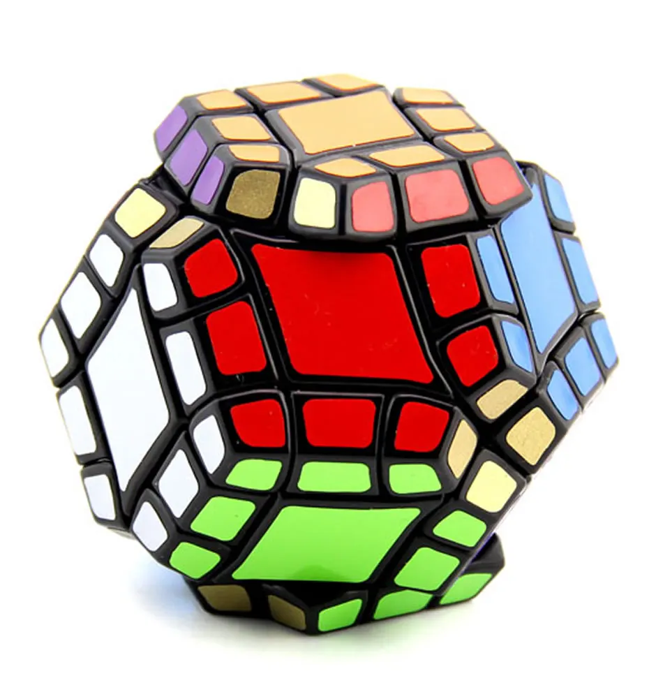 Educativos para Crianças Lanlan Eixo Dodecaedro Cubo Mágico Megaminxeds Velocidade Quebra-cabeça Antiestresse Cérebro Teasers Brinquedos 12 9 Cubos mágicos