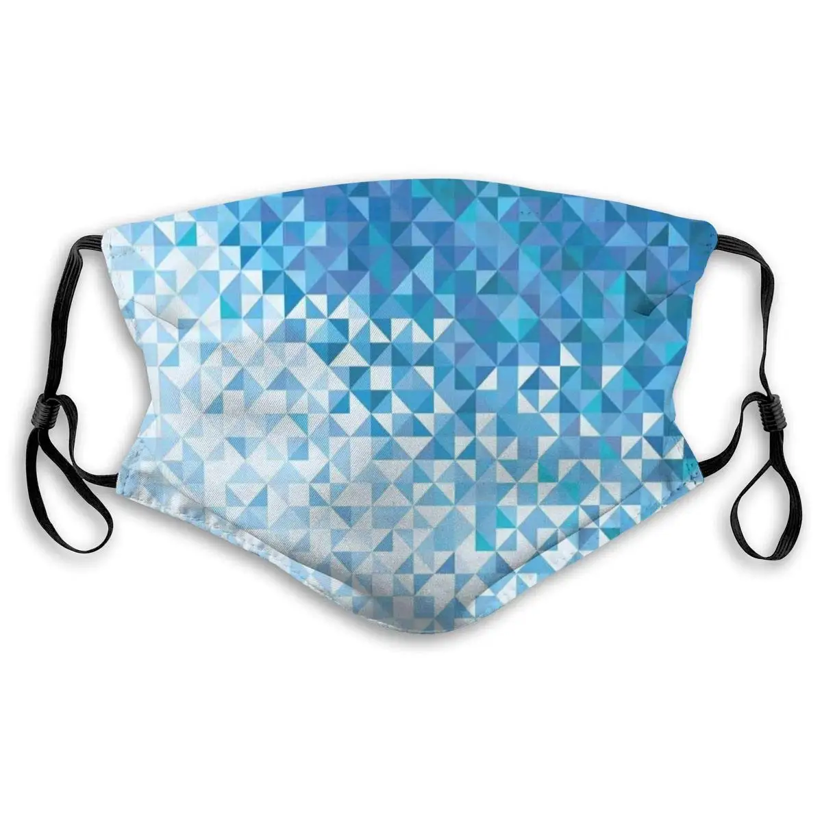 

Unisex Half Face Mouth Mask Face Masks Anti-Dust Face Windproof Ski,Geometrical Image With Mosaic Digital Vector Vivid Ombre
